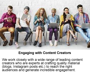 Services Engaging with Content Creators